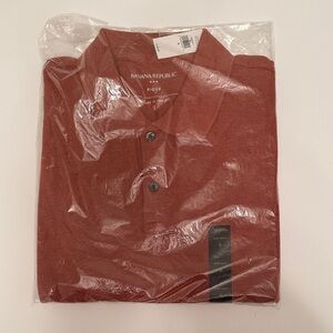 Banana Republic Brick Red Polo Shirt